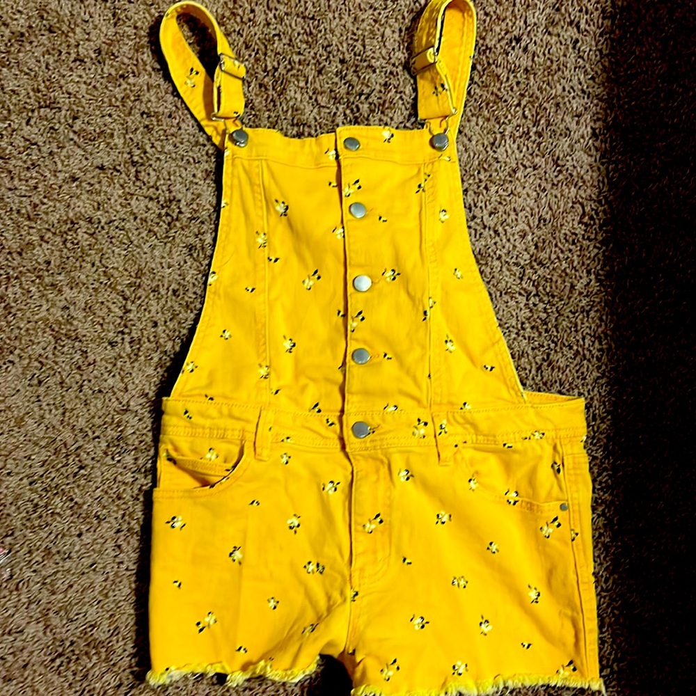Bright yellow overalls from Tinseltown, XL. Only worn a few times!